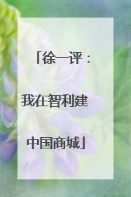徐一评：我在智利建中国商城