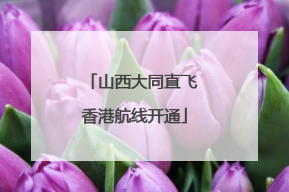 山西大同直飞香港航线开通