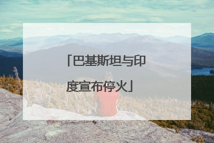 巴基斯坦与印度宣布停火