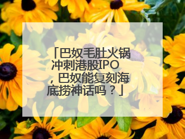 巴奴毛肚火锅冲刺港股IPO，巴奴能复刻海底捞神话吗？