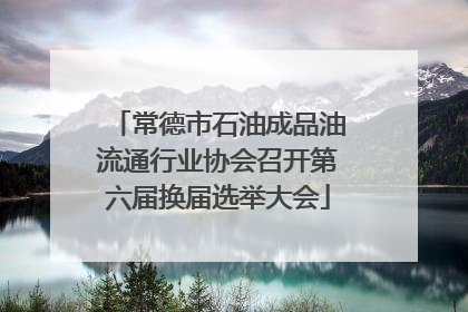 常德市石油成品油流通行业协会召开第六届换届选举大会