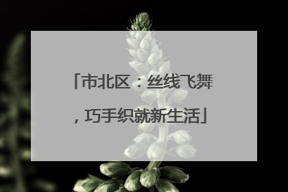 市北区：丝线飞舞，巧手织就新生活