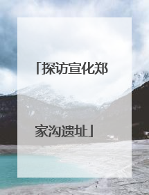探访宣化郑家沟遗址