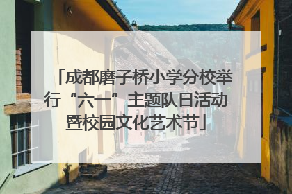 成都磨子桥小学分校举行“六一”主题队日活动暨校园文化艺术节