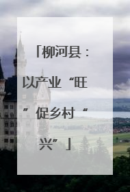 柳河县：以产业“旺”促乡村“兴”