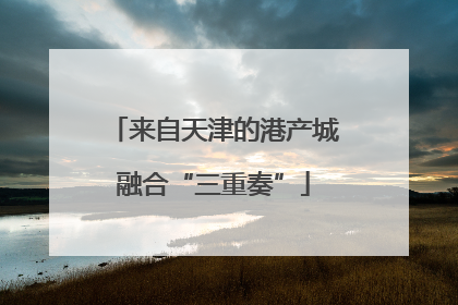 来自天津的港产城融合“三重奏”