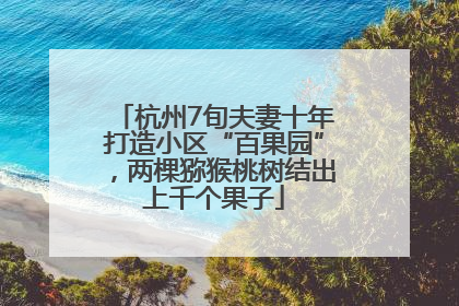 杭州7旬夫妻十年打造小区“百果园”，两棵猕猴桃树结出上千个果子
