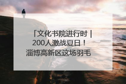 文化书院进行时｜200人激战夏日！淄博高新区这场羽毛球比赛太酷