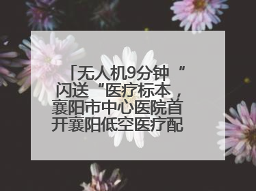 无人机9分钟“闪送“医疗标本，襄阳市中心医院首开襄阳低空医疗配送“空中快