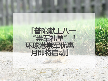 普陀献上八一“崇军礼单”！环球港崇军优惠月即将启动