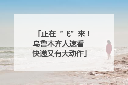 正在“飞”来！乌鲁木齐人速看 快递又有大动作