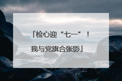 检心迎“七一”！我与党旗合张影
