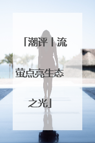 潮评丨流萤点亮生态之光