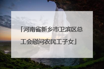 河南省新乡市卫滨区总工会慰问农民工子女