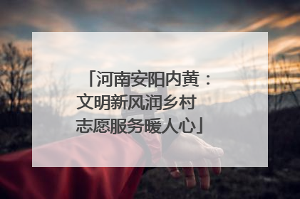 河南安阳内黄：文明新风润乡村 志愿服务暖人心