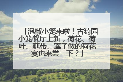 泡椒小笼来啦！古猗园小笼餐厅上新，荷花、荷叶、藕带、莲子做的荷花宴也来尝一下？