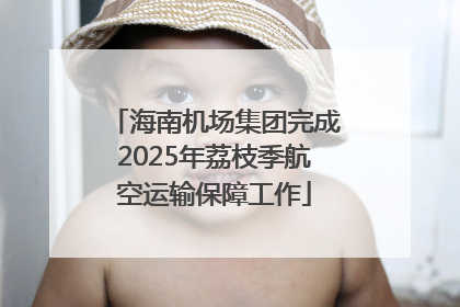 海南机场集团完成2025年荔枝季航空运输保障工作
