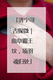 济宁寻古探微｜曲阜霸王坟，项羽魂归处