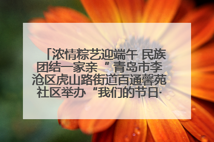 浓情粽艺迎端午 民族团结一家亲“ 青岛市李沧区虎山路街道百通馨苑社区举办“我们的节日·端午“主题活动