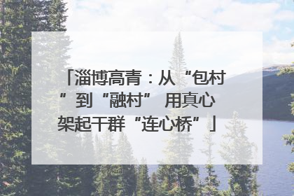 淄博高青：从“包村”到“融村” 用真心架起干群“连心桥”
