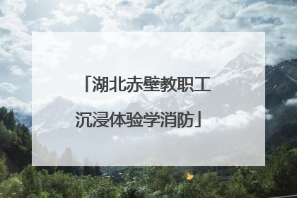 湖北赤壁教职工沉浸体验学消防