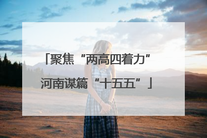 聚焦“两高四着力” 河南谋篇“十五五”