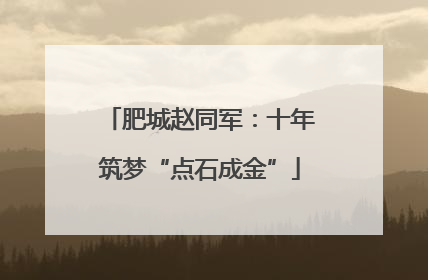 肥城赵同军：十年筑梦“点石成金”