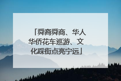 舜裔舜商、华人华侨花车巡游、文化踩街点亮宁远