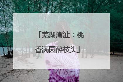 芜湖湾沚：桃香满园醉枝头