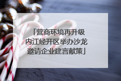 营商环境再升级 内江经开区举办沙龙邀请企业建言献策