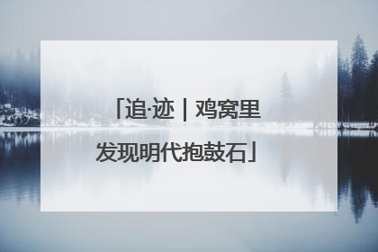 追·迹｜鸡窝里发现明代抱鼓石