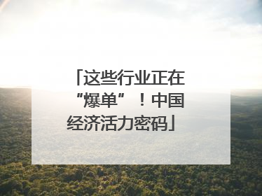 这些行业正在“爆单”！中国经济活力密码