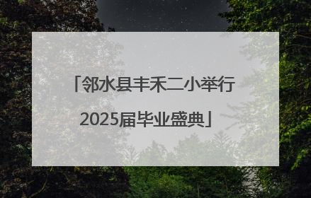 邻水县丰禾二小举行2025届毕业盛典