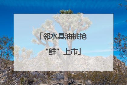 邻水县油桃抢“鲜”上市