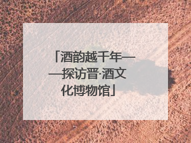 酒韵越千年——探访晋·酒文化博物馆