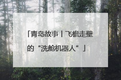 青岛故事丨飞檐走壁的“洗舱机器人”