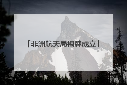 非洲航天局揭牌成立