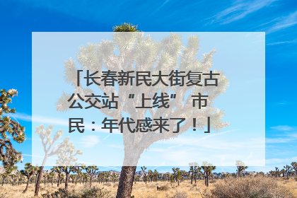 长春新民大街复古公交站“上线” 市民：年代感来了！