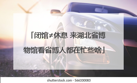 闭馆≠休息 来湖北省博物馆看省博人都在忙些啥