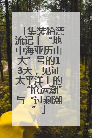集装箱漂流记丨“地中海亚历山大”号的13天，见证太平洋上的“抢运潮”与“过剩潮”