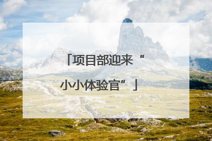 项目部迎来“小小体验官”