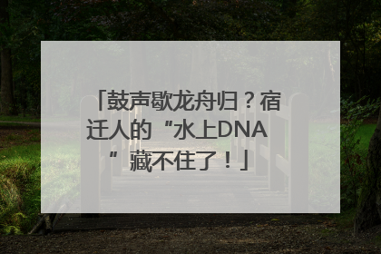 鼓声歇龙舟归？宿迁人的“水上DNA”藏不住了！