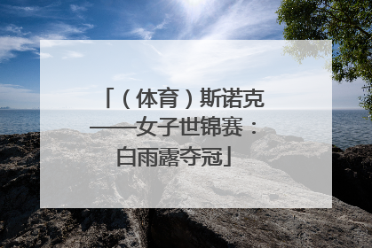 （体育）斯诺克——女子世锦赛：白雨露夺冠