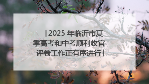 2025 年临沂市夏季高考和中考顺利收官 评卷工作正有序进行