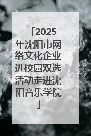 2025年沈阳市网络文化企业进校园双选活动走进沈阳音乐学院