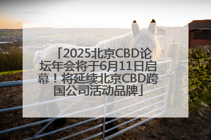 2025北京CBD论坛年会将于6月11日启幕！将延续北京CBD跨国公司活动品牌