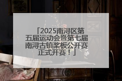 2025南浔区第五届运动会暨第七届南浔古镇桨板公开赛正式开赛！