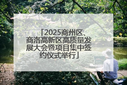 2025商州区、商洛高新区高质量发展大会暨项目集中签约仪式举行