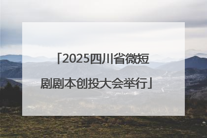 2025四川省微短剧剧本创投大会举行