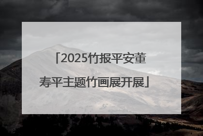 2025竹报平安董寿平主题竹画展开展